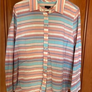 Talbots Multicolor Striped Shirt